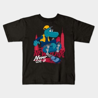 New York Dino Skater Kids T-Shirt